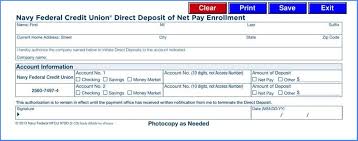 Navy Federal Direct Deposit Schedule 2017 Best Deposit
