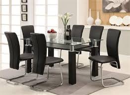 Kristie 5 Piece Counter Dining Set By Furniture Of America Glass Dining Room Table Dining Room Table Set Dining Table Chairs
