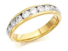 9ct Gold 1 Carat Diamond Half Eternity Ring D8058 Eternity Ring Half Eternity Ring Half Eternity Ring Diamond
