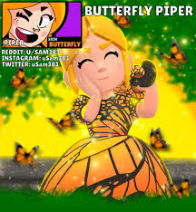 7 tiles speed piper fires a sniper shot from the top of her parasol. Sam On Twitter Skin Idea Butterfly Piper Brawlstarsart Brawlstars