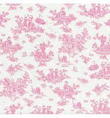 It is a thing to take for sure that pink toile colored design bedding does amazing in preserving beauty and elegance to accommodate fine bedding for kids. La Petite Toile De Jouy French Rose Fuchsia Pink Textiles Francais