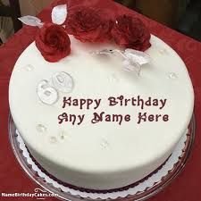 Birthday Cake With Name Edit Free Download Red Rose 60th Birthday Cakes With Name In 2020 60th Birthday Cakes Happy Birthday Cakes Cake Name