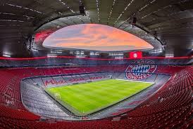 The allianz arena is a football stadium in munich, bavaria, germany with a 75,000 seating capacity. Sports Stadiums Allianz Arena Germany