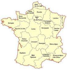 The regions are further broken down into départements. Regional Map Of France Europe Travel