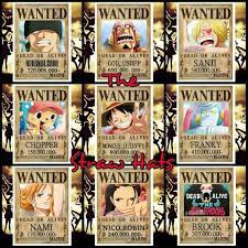 Wanted Posters Of The Straw Hats How Strong Are They