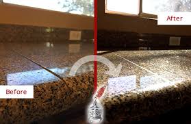 General polishes may damage the surface if they contain ammonia spray granite polish or cleaner over the entire area. Residential Granite Honing And Polishing Sir Grout Of Greater Boston