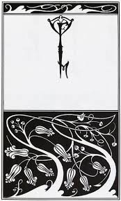 Title Page And Key Monogram Of The Mountain Lover C 1895 Aubrey Beardsley Aubrey Beardsley Beardsley Art Nouveau Illustration