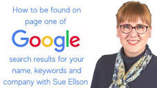 How to be found on Page One of Google Search Results for your Name ...
