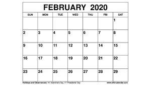 We offer you a free printable february 2021 calendar of the year, download your agenda now! Free Printable February 2020 Calendar Wiki Calendar Com Youtube