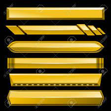 Golden Lower Third Banner Bar Screen Broadcast Vector Illustration Royalty Free Cliparts Vectors And Stock Lower Thirds Youtube Design Vector Illustration