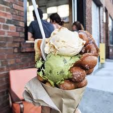 Creme Brulee Matcha Oreo Ice Cream Hk Waffle Cone Taste Eiscreme Eisdiele Wassermelone