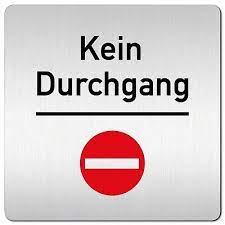 Alle, die bereits in grossbritannien melden sie sich an kostenlos an oder anmelden. Aluminium Schild Kein Durchgang 125 X 125 Mm Ausgang Turschild Stop Alu Ebay