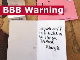 The card was stuffed with a bunch of gift cards and a receipt for them—totaling over $200 but to places i've never heard of. Watch Out For Gift Cards From Jenny B