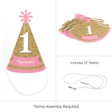 Birthday Hats For Adults 1st Birthday Girl Fun To Be One Cone Happy First Birthday Party Hats For Kids And Adults Set Of 8 S Kids Party Hats Birthday Party Hats Happy First Birthday