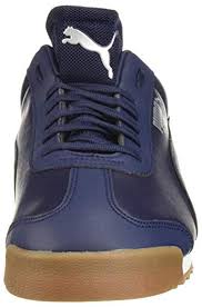 With its distinctive flair and style, the car is a contemporary representation of the carefree, pleasurable way of life that characterised rome in the 1950s and '60s. Puma Leather Ferrari Roma Sneaker In Blue For Men Lyst