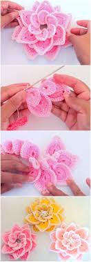 How To Make Absolutely Gorgeous 3d Crochet Roses Diy Crochet Tricot Et Crochet Et Fleur Crochet