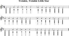 Twinkle Twinkle Little Star Sheet Music For Tin Whistle