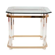 Agate/crystal/gemstone/quartz organic edge side /coffee table , home furniture. Rose Quartz Agate Side Table Sasha Bikoff