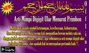 Assalamualaikum.kembali m channel dengan video tafsir mimpi islam versi ibnu sirrin dan saya ucapkan terimakasih buat kalian yang sudah menonton video. Arti Mimpi Digigit Ular Menurut Primbon For Android Apk Download