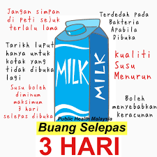 Kalau masih berbaki eloklah dibuangkannya. Susu Uht Kotak Belum Buka Public Health Malaysia Facebook