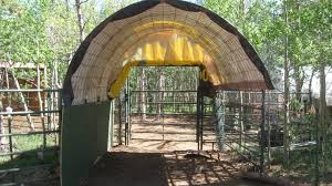 Cheap Portable Horse Shelter Chronicle Forums Cattle Panels For The Roof Osb Sides Gate Closed On Portable Horse Shelters Horse Shelter Diy Horse Barn