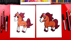 There are over 300 breeds of horses in the world. How To Draw A Cartoon Horse Art For Kids Hub