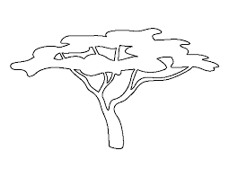 Schablonen ideal für wohnkultur und schäbige schicke möbel. African Tree Pattern Use The Printable Outline For Crafts Creating Stencils Scrapbooking And More Free Pdf Baum Schablone Muster In Der Natur Baum Vorlage