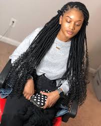 Twisted Cvltvre Salon And Ink On Instagram Lowerback Goddess Locs On This Doll Braided Hairstyles For Black Women Faux Locs Hairstyles Braided Hairstyles