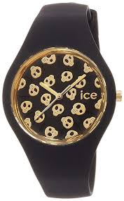 Ice Watch Skull Black Silicone Strap Small Women S Watch 001265 Womens Watches Audemars Piguet Ice Watch
