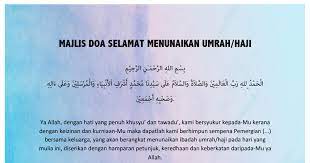 Semoga selalu diberikan kemudahan perjalanan oleh allah semoga pergi dan pulang diberikan keselamatan oleh allah swt. Doa Selamat Menunaikan Haji Pdf Google Drive