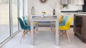 Get the best deals on contemporary accent chairs. Fern Grey Gloss And Eames 6 Seater Dining Set Eames Dining Chair Eames Dining Dining Chairs