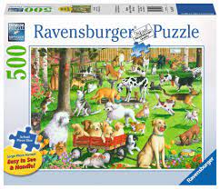 Check spelling or type a new query. Ravensburger At The Dog Park Large Format Jigsaw Puzzle 500 Piece Toys Games Grown Up Toys Urbytus Com