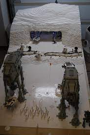 Dyi star wars diorama hoth : 5x10 Foot Hoth Base Diorama Includes Teeny Tiny Minifig Footprints The Brothers Brick The Brothers Brick
