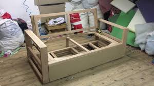 كنبة سرير قبل التنجيد ومفاجأة فى آخر الفيديو Youtube