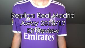 Ac milan jersey 2016 17. Replica Real Madrid Away Kit 2016 17 Review Youtube