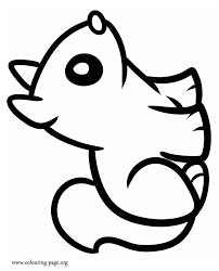 Squirrels Little Cute Squirrel Coloring Page Squirrel Coloring Page Coloring Pages Cute Squirrel
