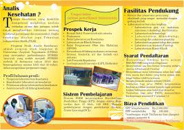 Pre test dan refresh persiapan dokumen pelengkap uji kompetensi selama 2 hari. Leaflet Analis Kesehatan Belakang D4 Teknologi Laboratorium Medis Universitas Aisyiyah Yogyakarta
