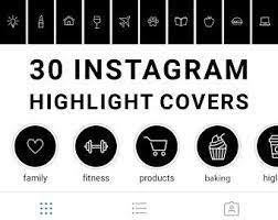 76 Instagram Story Highlight Icons Black Icons Word Etsy Black And White Instagram Instagram Highlight Icons Instagram Story