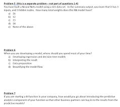 Care to see hundreds of sets on one site. Solved Problem 5 Separate Problem Part Questions 1 4 Built Neural Nets Model Using Rich Data Set Q40670463