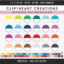 100 Half Circle Clipart Commercial Use Instant Download Png Etsy Circle Clipart Digital Clip Art Clip Art