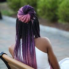 Black And Blue Box Braids On Dark Skin Pin By Alma L Fuentes On Bad Hair Day Try Braids Hair Styles Braided Hairstyles Braids For Black Hair