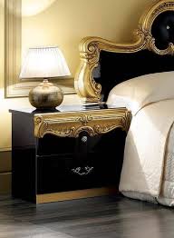 Check spelling or type a new query. Esf Barocco Luxury Glossy Black Gold King Bedroom Set 2 Classic Made In Italy Esf Barocco Black Gold K Set 2