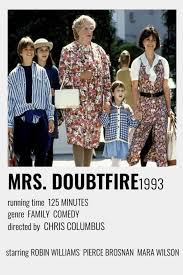 Additional movie data provided by tmdb. Mrs Doubtfire Polaroid Minimalist Movie Poster Film Posters Minimalist Iconic Movie Posters Indie Movie Posters