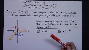 Coterminal Angles Trigonometry Pre Calculus Calculus Trigonometry Solving Equations