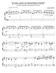 This is my piano cover of the opening main title theme which also appears in the end credits from tim burton's film beetlejuice download midi and sheet music: 5056347 Edward Scissor Hands Theme Danny Elfman Piano Sheet Music Pdf Document