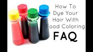 Food colors can be used to dye hair, you can now experiment with your hair, get cool and funky colors in a much easier way at your home! Faq How To Dye Your Hair With Food Coloring Youtube