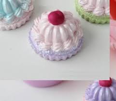 Moule Silicone Gateau Cupcake Cerise Bougie Pour Pate Polymere Fimo Platre Porcelaine Savon Argile Resine Polyester Ciment Cire K362 Ca