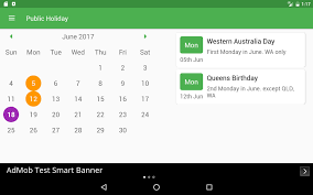 2021 weekly holidays that include june 12, are: Public Holiday For Android Apk Download