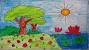 Garden Drawing For Kids Black And White