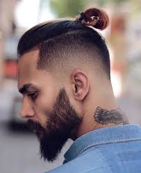 Pin On Man Bun Fade
